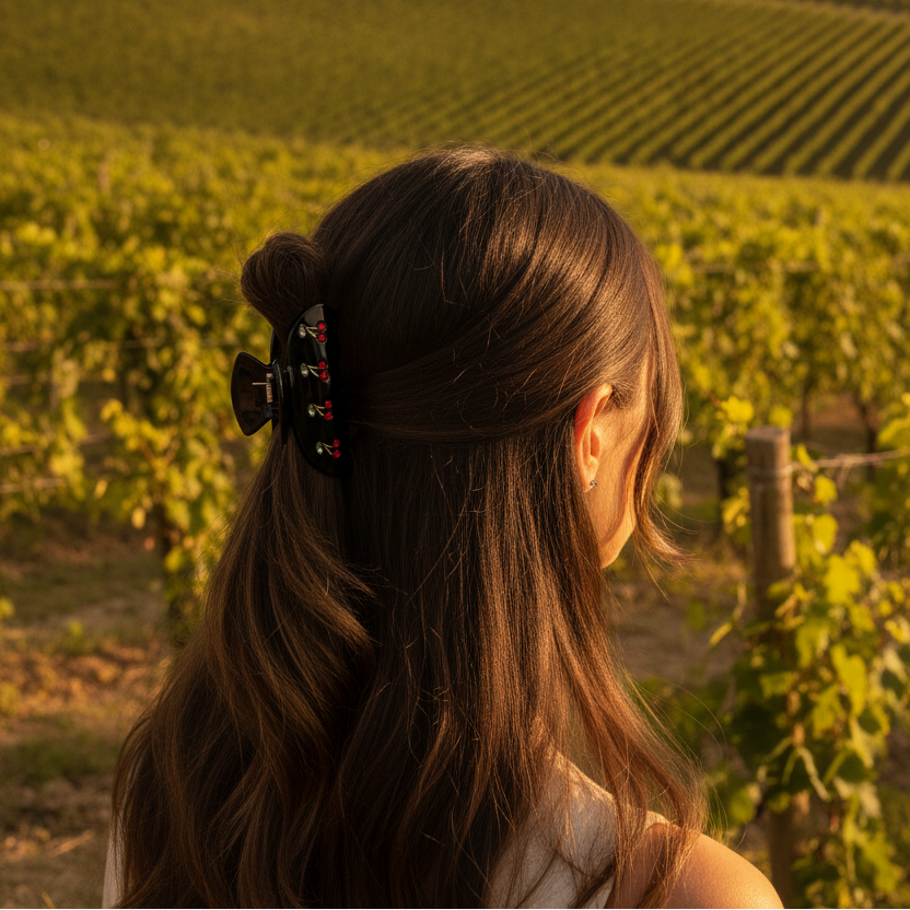 Hair Clip - Cerise