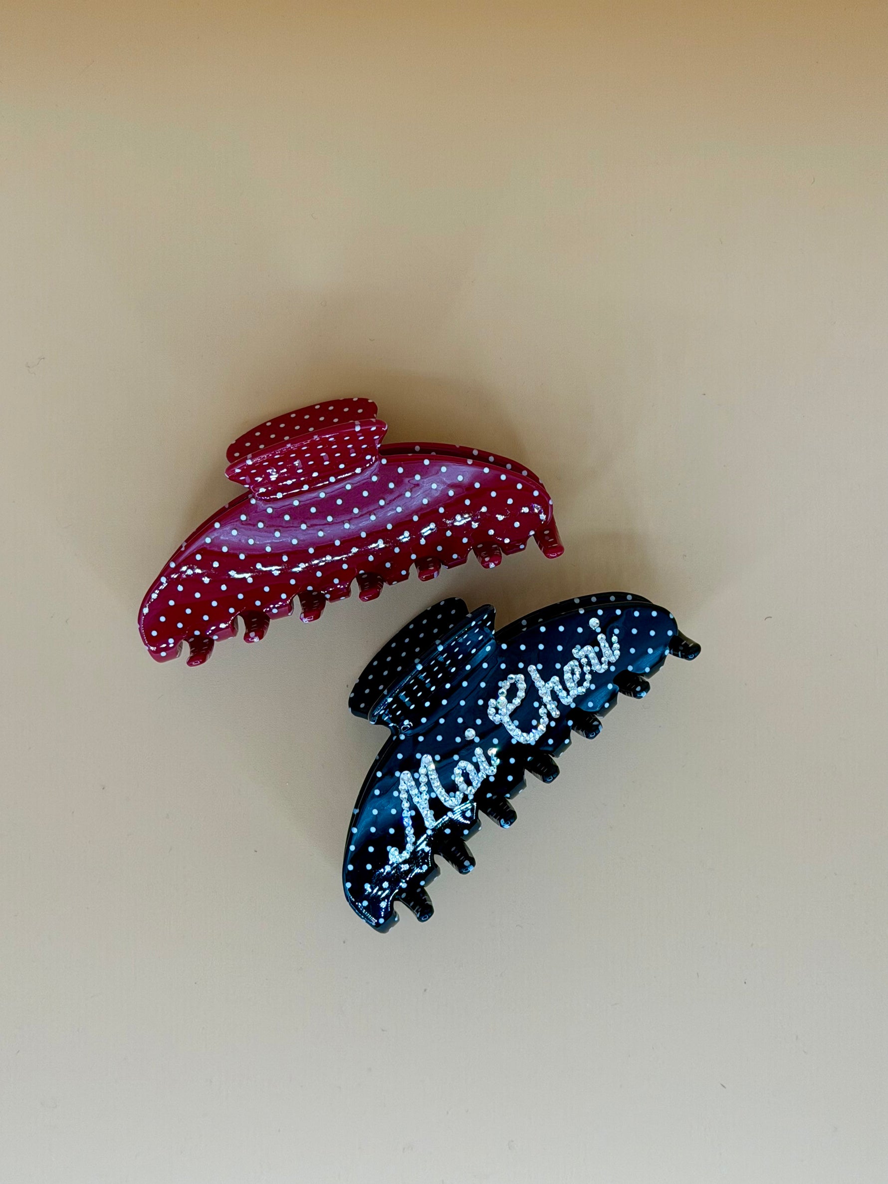 Limited edition custom clip - Polka dot