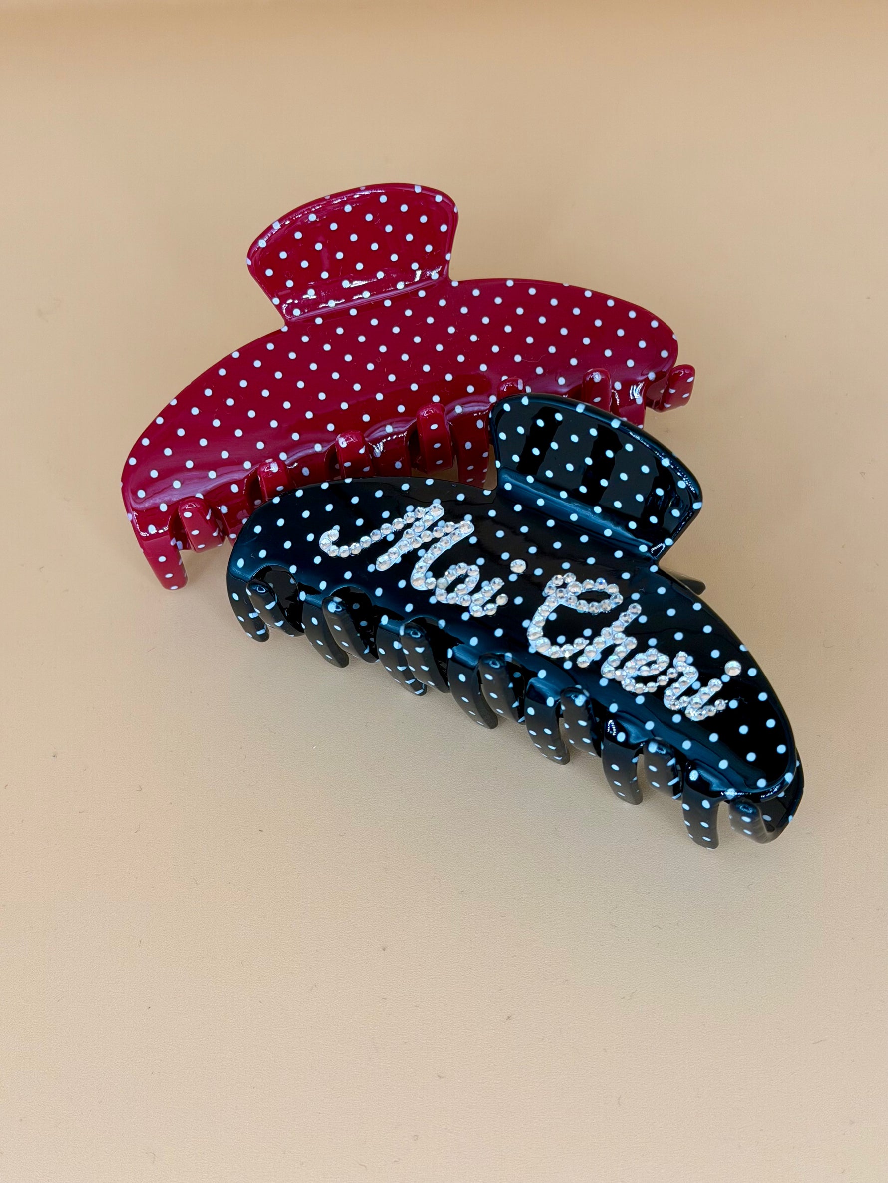 Limited edition custom clip - Polka dot
