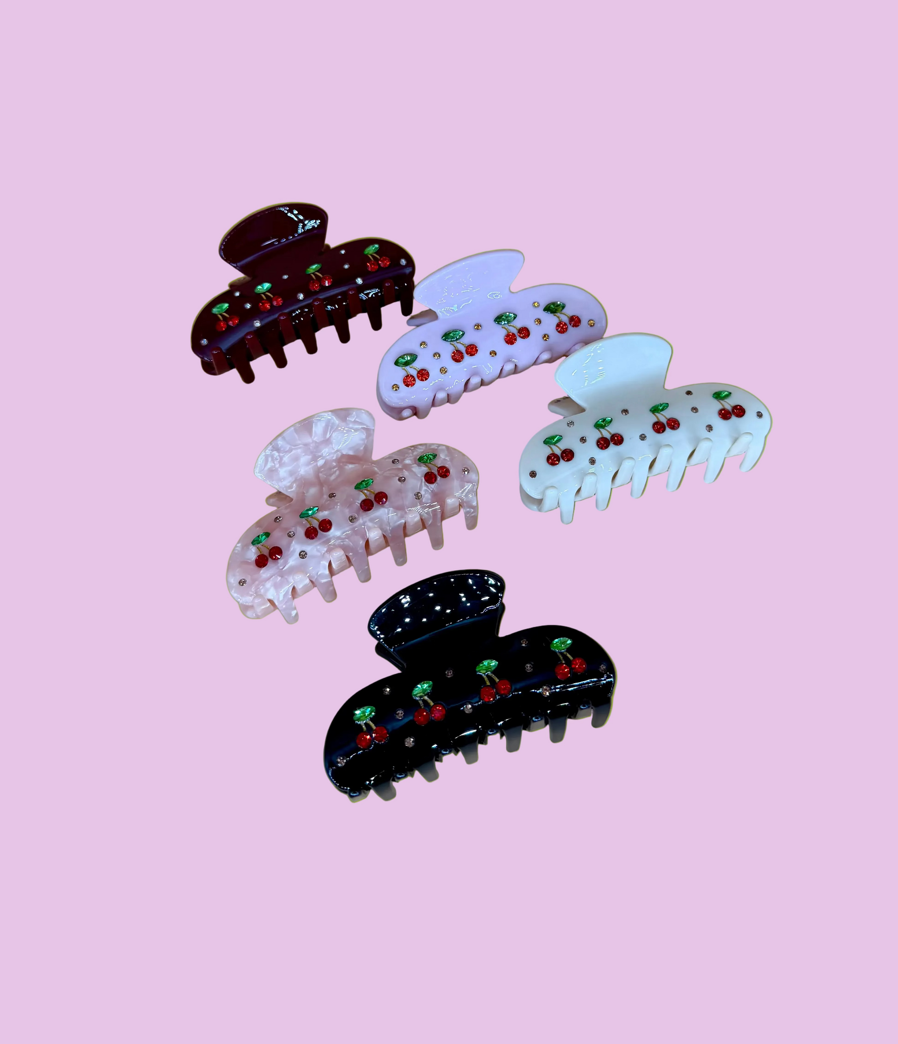 Hair Clip - Cerise