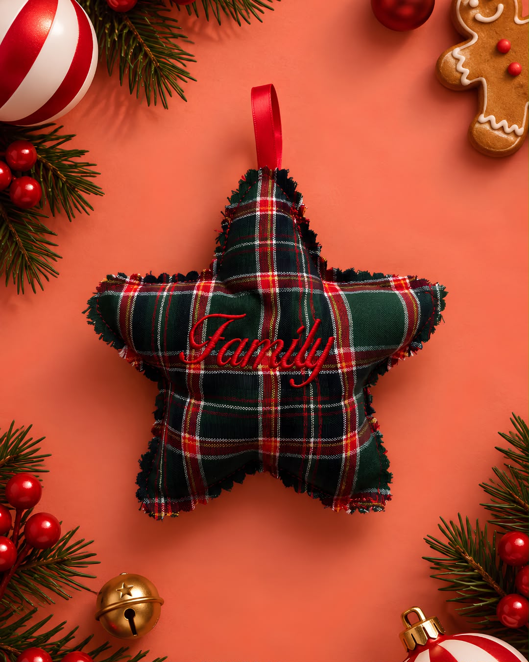 Decorazione natalizia imbottita personalizzata